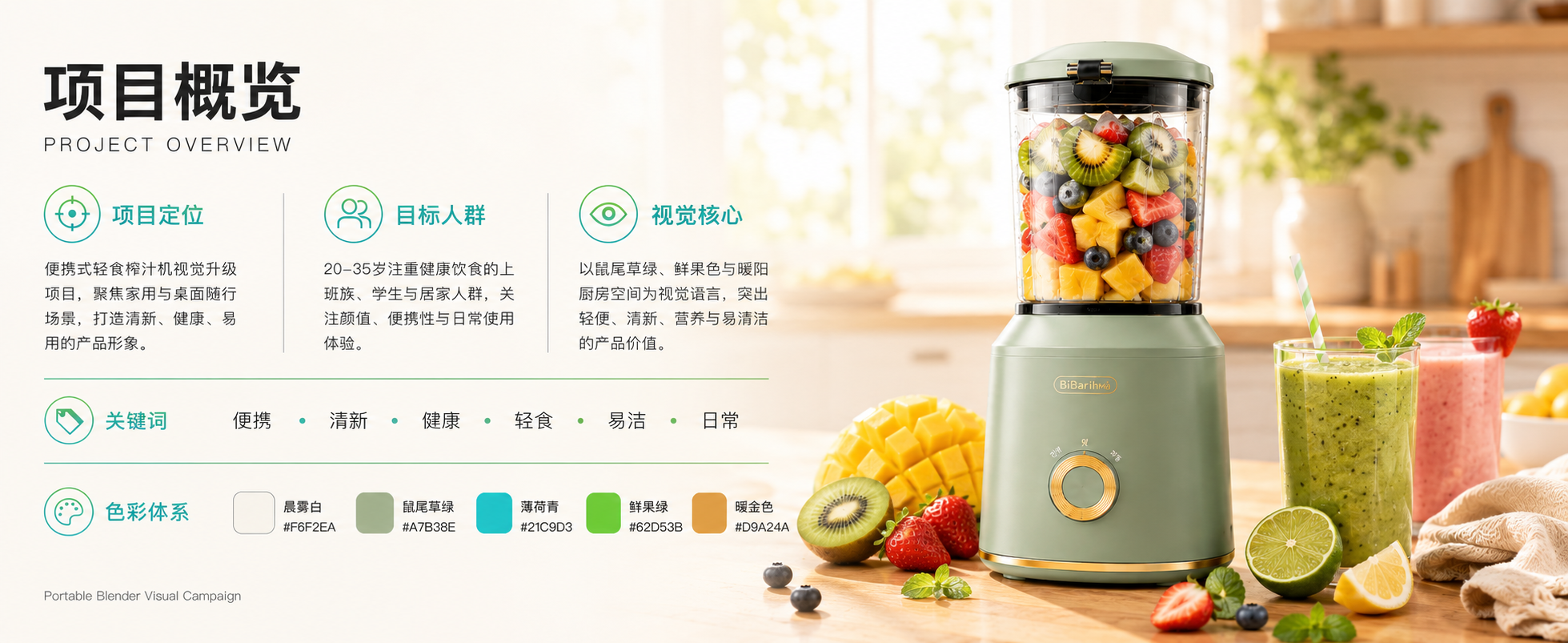 便携榨汁机 A+ 项目概览