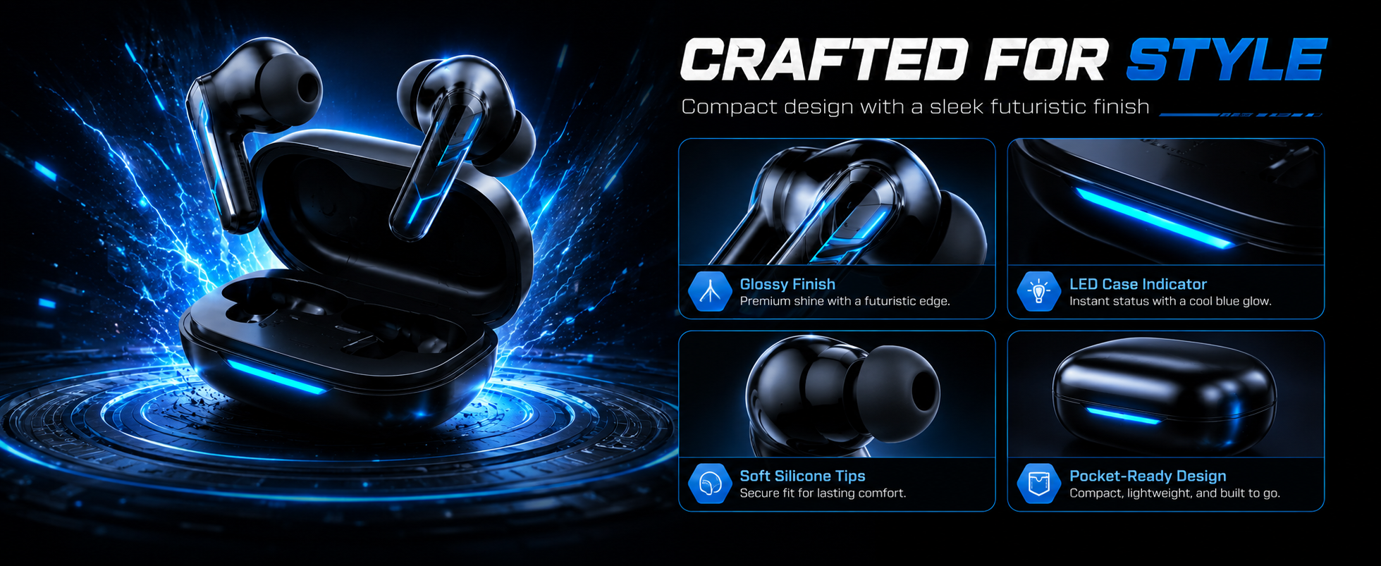 CRAFTED FOR STYLE 游戏耳机 A+ 视觉
