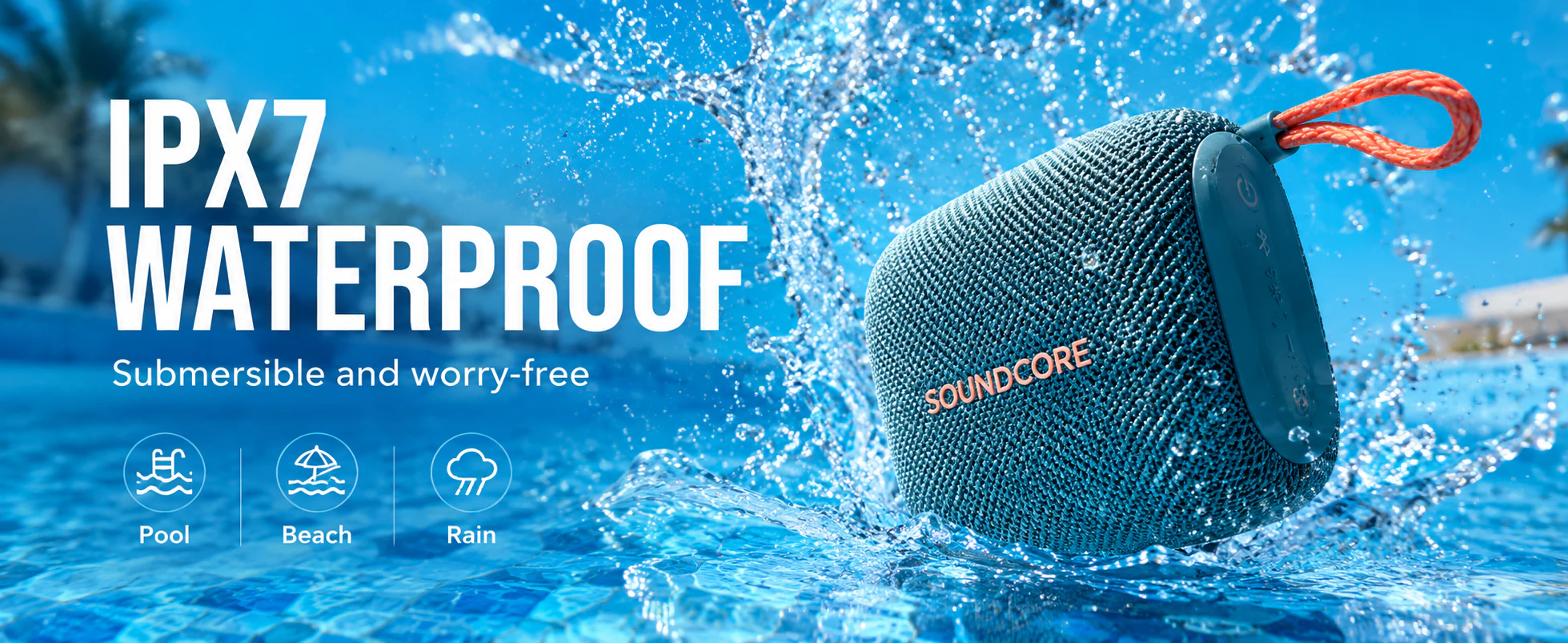 IPX7 WATERPROOF 蓝牙音箱 A+ 视觉