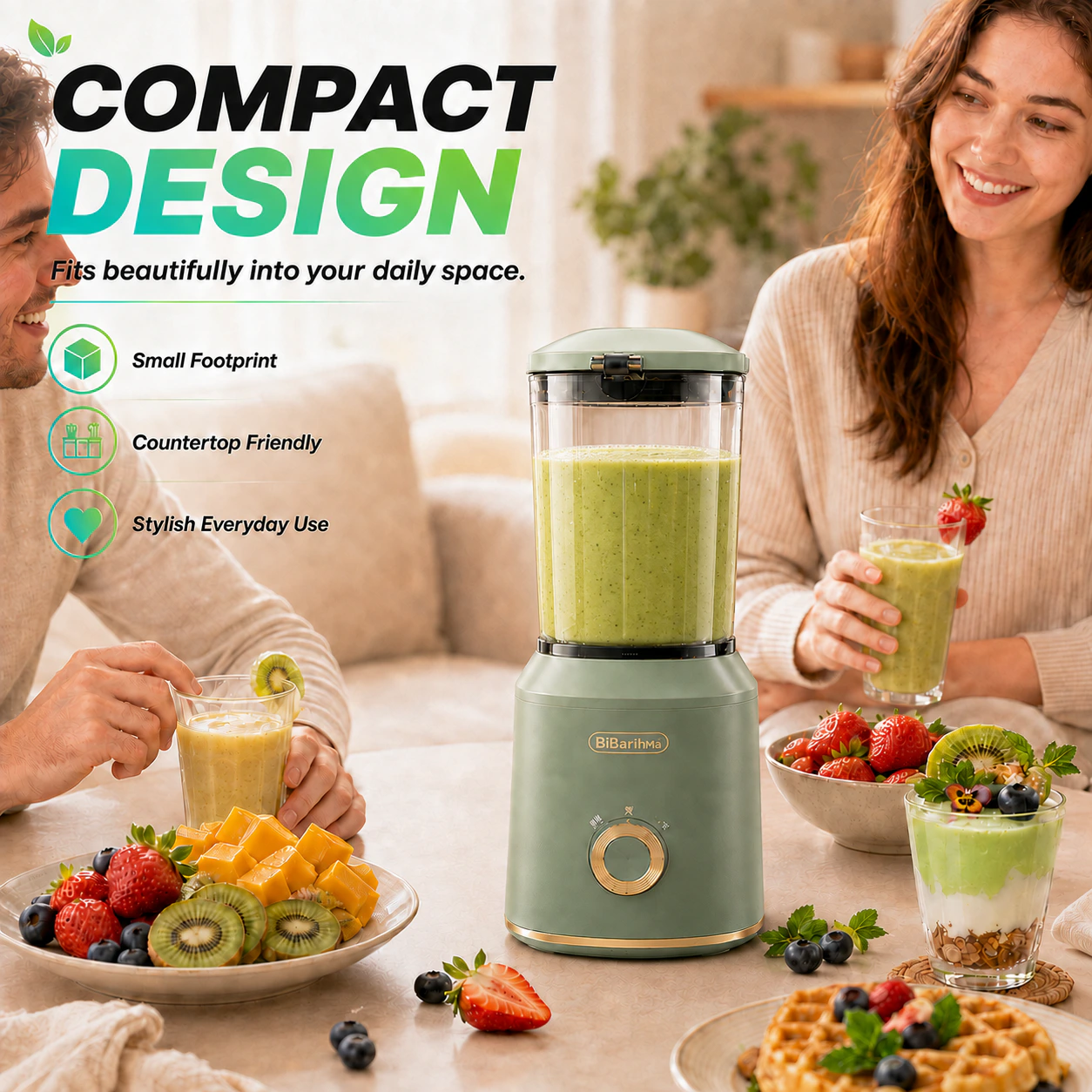 COMPACT DESIGN 榨汁机功能主图