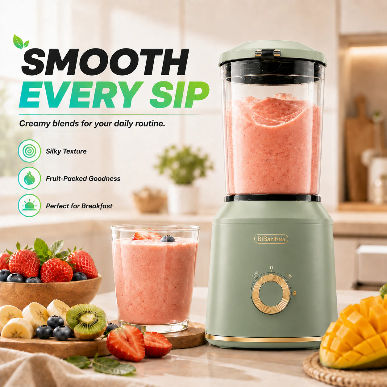 SMOOTH EVERY SIP 榨汁机功能主图