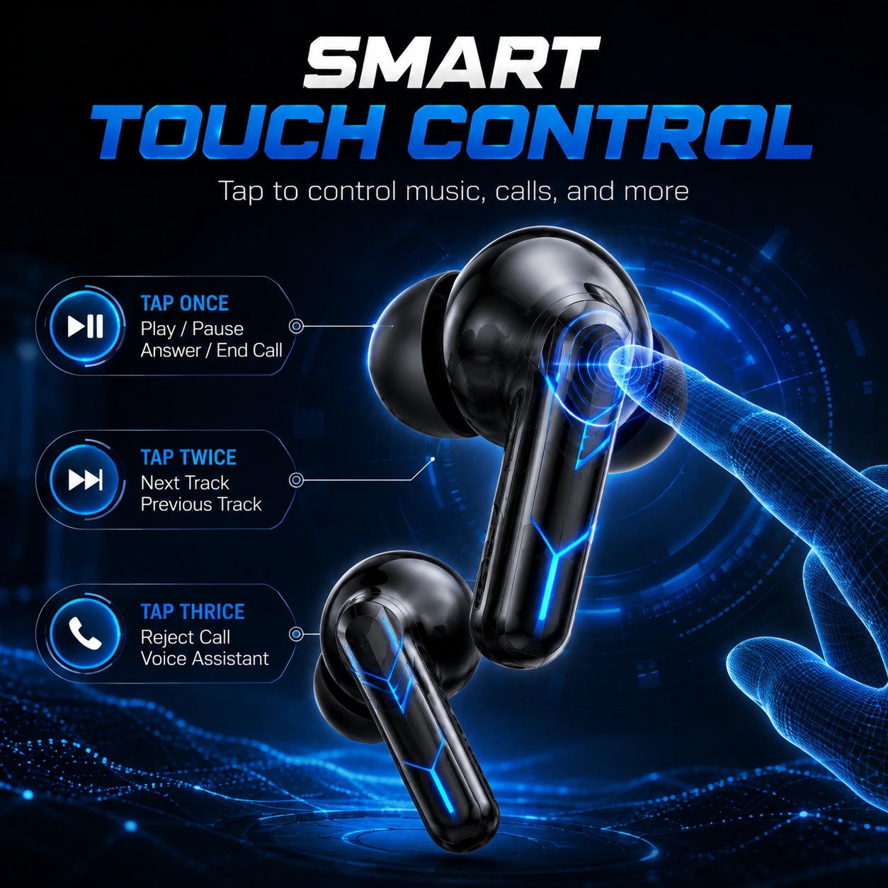 SMART TOUCH 耳机功能主图